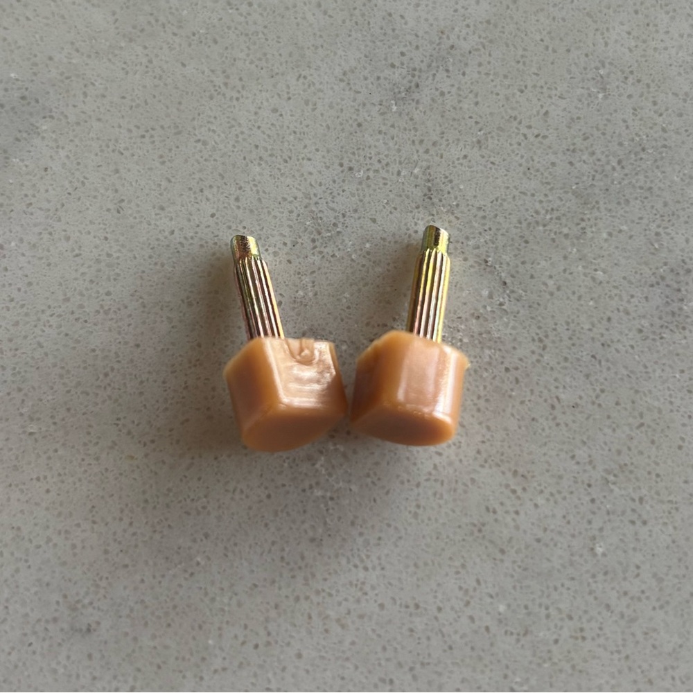 Christian Louboutin Replacement Heel Nude Tips Cap